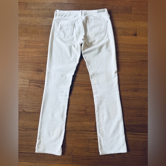 AG The Ballad Women's Slim Boot soft corduroy in cream - Picture 2 of 7